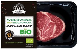 ANTRYKOT WOŁOWY SEZONOWANY BIO (około 0,25 kg) - WASĄG (NA ZAMÓWIENIE)