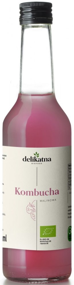 KOMBUCHA MALINOWA BIO 270 ml - DELIKATNA