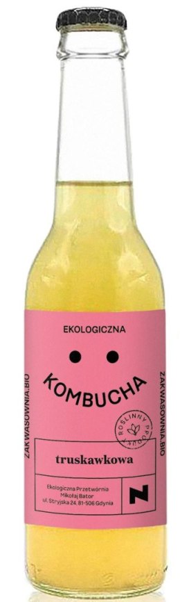 KOMBUCHA TRUSKAWKOWA BIO 270 ml - DELIKATNA