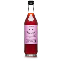 KOMBUCHA Z HIBISKUSEM BIO 270 ml - DELIKATNA