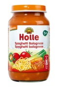 SPAGHETTI BOLOGNESE BEZ DODATKU CUKRÓW OD 8 MIESIĄCA DEMETER BIO 220 g (SŁOIK) - HOLLE