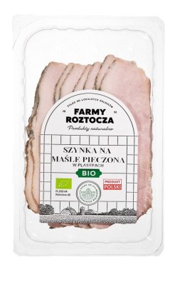 SZYNKA NA MAŚLE PIECZONA PLASTRY BIO 100 g - FARMY ROZTOCZA (NA ZAMÓWIENIE)