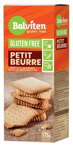 HERBATNIKI PETIT BEURRE BEZ DODATKU CUKRÓW BEZGLUTENOWE 175 g - BALVITEN