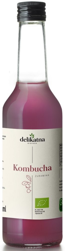 KOMBUCHA ŻURAWINOWA BIO 270 ml - DELIKATNA