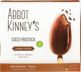 LODY WEGAŃSKIE NA PATYKU KOKOSOWO - KAKAOWE W POLEWIE CZEKOLADOWEJ BIO (3 x 80 ml) 240 ml - ABBOT KINNEY'S