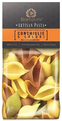 MAKARON (SEMOLINOWY 5-SMAKOWY) CONCHIGLIE MUSZLE 300 g - BARTOLINI (ARTISAN PASTA)