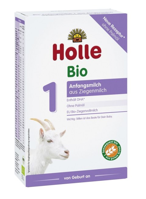 MLEKO KOZIE 1 POCZĄTKOWE DLA NIEMOWLĄT PO 6 MIESIĄCU DEMETER BIO 400 g - HOLLE