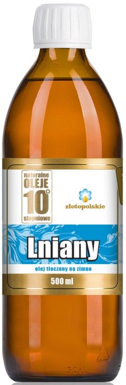 OLEJ LNIANY TŁOCZONY NA ZIMNO 500 ml - ZŁOTO POLSKIE