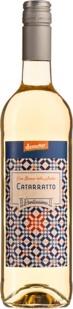 WINO PONTISSIMO CATARRATTO BIAŁE WYTRAWNE DEMETER BIO 0,75 L (WŁOCHY)