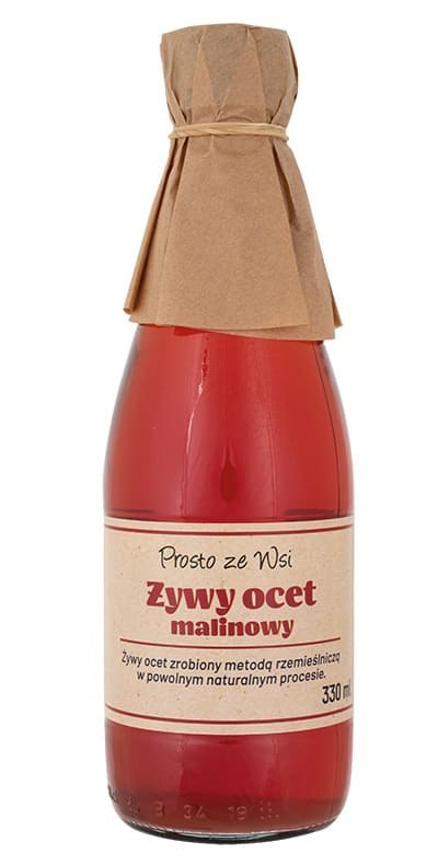 OCET MALINOWY ŻYWY 330 ml - PROSTO ZE WSI