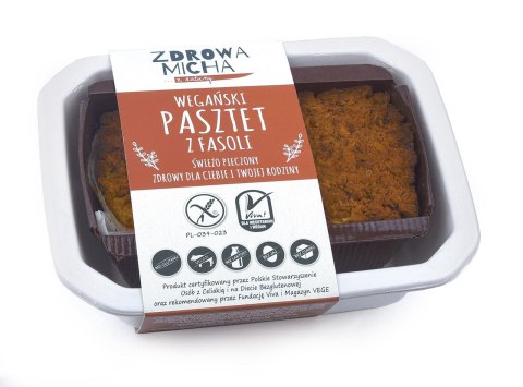 PASZTET WEGAŃSKI Z FASOLI BEZGLUTENOWY 200 g - ZDROWA MICHA (NA ZAMÓWIENIE)