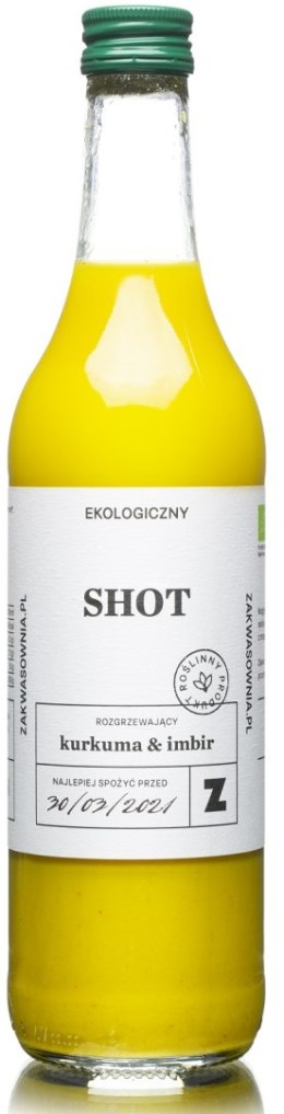 SHOT Z POMARAŃCZY Z KURKUMĄ I IMBIREM ROZGRZEWAJĄCY BIO 500 ml - DELIKATNA