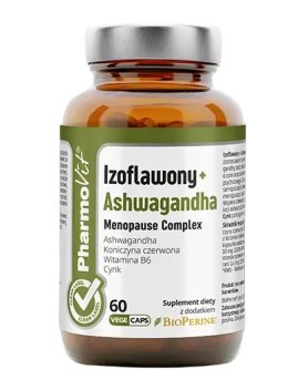 IZOFLAWONY + ASHWAGANDHA MENOPAUSE COMPLEX BEZGLUTENOWE 60 KAPSUŁEK - PHARMOVIT (CLEAN LABEL)