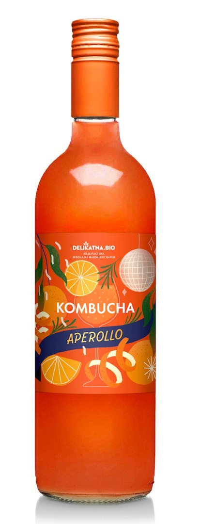 KOMBUCHA APEROLLO BIO 700 ml - DELIKATNA