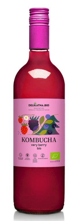 KOMBUCHA VERY BERRY BIO 750 ml - DELIKATNA