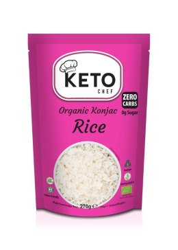 MAKARON (KONJAC) W KSZTAŁCIE RYŻU BEZGLUTENOWY BIO 270 g (200 g) - KETO CHEF (BETTER THAN FOODS)