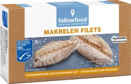 MAKRELA CHILIJSKA MSC FILETY W SOSIE WŁASNYM 125 g (90 g) - FOLLOWFOOD