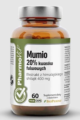 MUMIO EKSTRAKT (400 mg) BEZGLUTENOWY 60 KAPSUŁEK - PHARMOVIT (CLEAN LABEL)