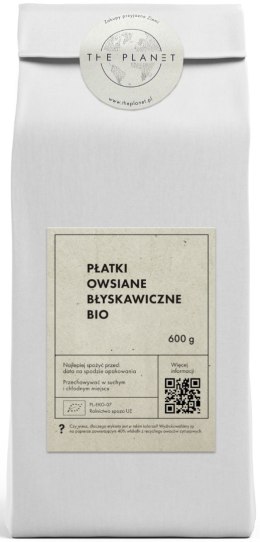 PŁATKI OWSIANE BŁYSKAWICZNE BIO 600 g - THE PLANET