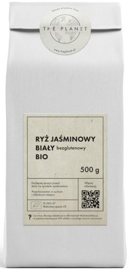 RYŻ JAŚMINOWY BIAŁY BEZGLUTENOWY BIO 500 g - THE PLANET