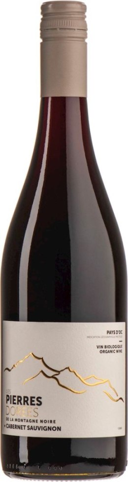 WINO LES PIERRES DORÉES CABERNET SAUVIGNON CZERWONE WYTRAWNE BIO 0,75 L (FRANCJA)