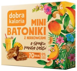 BATONIKI MINI Z NERKOWCÓW O SMAKU MANGO LASSI BEZ DODATKU CUKRÓW (6 x 17 g) 102 g - DOBRA KALORIA