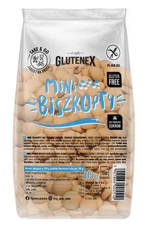 BISZKOPTY MINI BEZ DODATKU CUKRÓW BEZGLUTENOWE 85 g - GLUTENEX