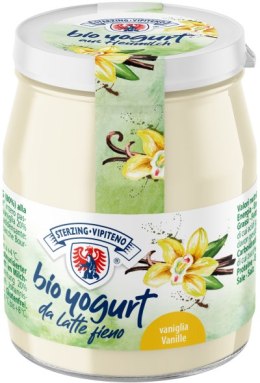 JOGURT WANILIOWY Z MLEKA SIENNEGO BEZGLUTENOWY BIO 150 g (SŁOIK) - STERZING-VIPITENO