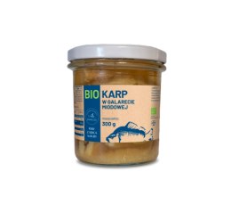 KARP W GALARECIE MIODOWEJ BIO 300 g (SŁOIK) - GOSPODARSTWO RYBACKIE ZAWÓLCZE