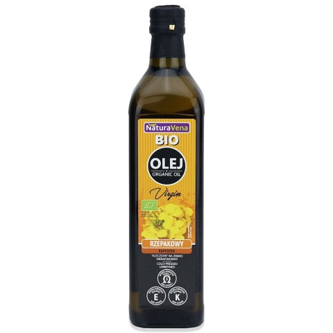 OLEJ RZEPAKOWY TŁOCZONY NA ZIMNO BIO 750 ml - NATURAVENA