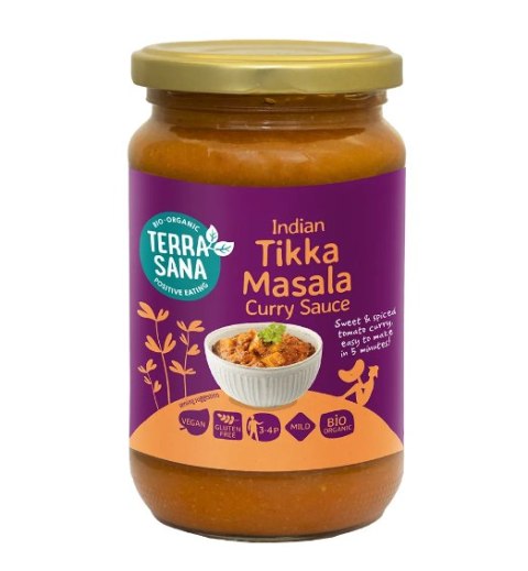 SOS CURRY INDIAN TIKKA MASALA BEZGLUTENOWY BIO 350 g - TERRASANA