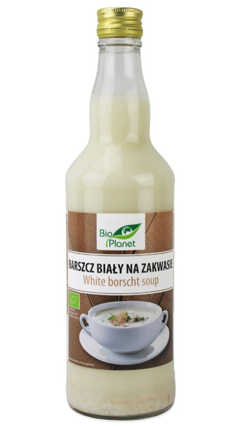 BARSZCZ BIAŁY NA ZAKWASIE NIEPASTERYZOWANY BIO 500 ml - BIO PLANET