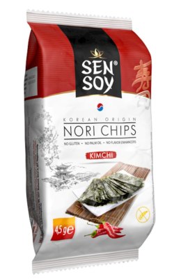 CHIPSY NORI KIMCHI BEZGLUTENOWE 4,5 g - SEN SOY