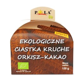 CIASTKA KRUCHE ORKISZOWE KAKAOWE BIO 150 g - POLA (NA ZAMÓWIENIE)