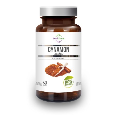 CYNAMON CEJLOŃSKI EKSTRAKT (400 mg) 60 KAPSUŁEK - SOUL FARM