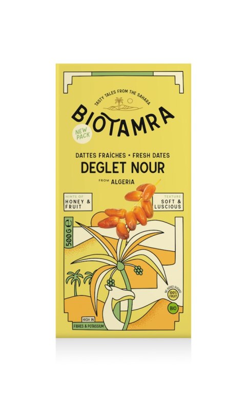 DAKTYLE ŚWIEŻE Z PESTKĄ (NA GAŁĄZKACH) BIO 500 g - BIOTAMRA