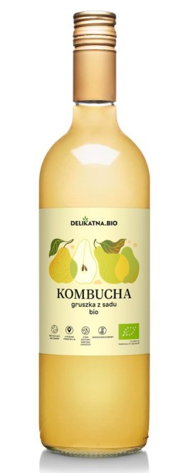 KOMBUCHA GRUSZKOWA BIO 750 ml - DELIKATNA