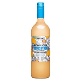 KOMBUCHA O SMAKU MANGO I MARAKUI ZERO % CUKRU 750 ml - DELIKATNA