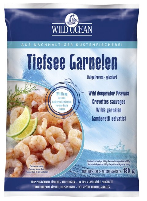 KREWETKI PÓŁNOCNE MROŻONE 180 g - WILD OCEAN