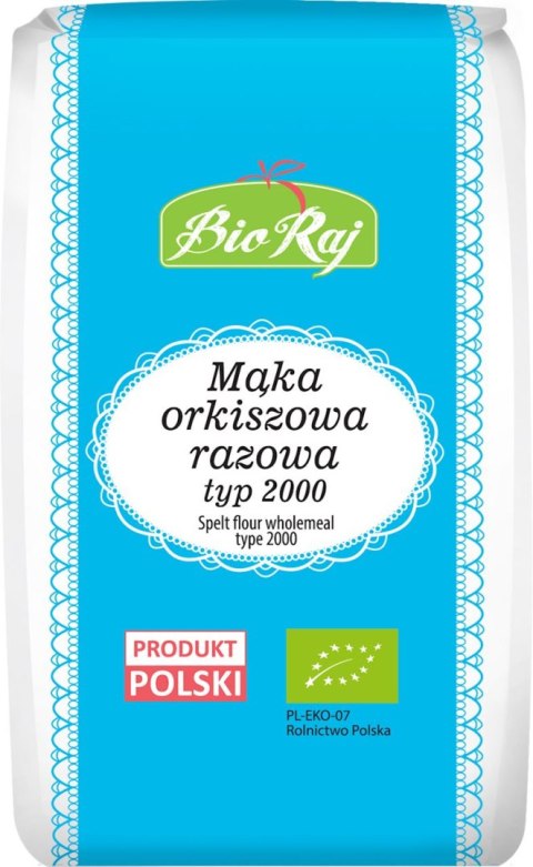 MĄKA ORKISZOWA RAZOWA TYP 2000 BIO (POLSKA) 1 kg - BIO RAJ