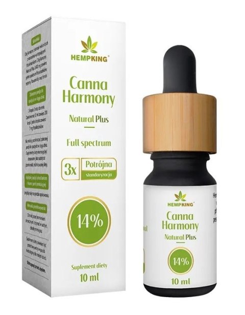 OLEJ KONOPNY 14 % (1400 mg FITOSKŁADNIKÓW) 10 ml - HEMPKING