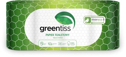 PAPIER TOALETOWY 3 - WARSTWOWY 8 ROLEK - GREENTISS