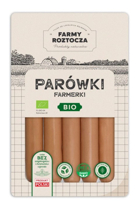 PARÓWKI FARMERKI BIO 250 g - FARMY ROZTOCZA (Z PÓŁKI)