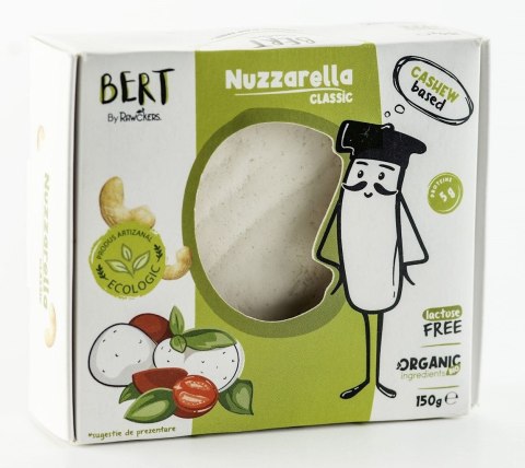 WEGAŃSKA ALTERNATYWA SERA TYPU MOZZARELLA Z ORZECHÓW NERKOWCA BIO 150 g - BERT