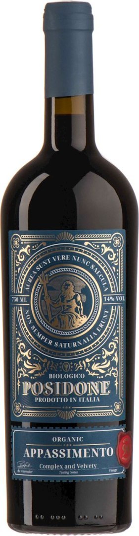 WINO CORVEZZO POSIDONE APPASSIMENTO CZERWONE PÓŁWYTRAWNE BIO 0,75 L (WŁOCHY)