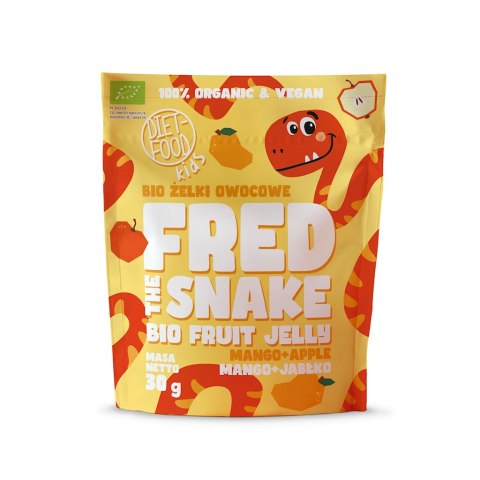 ŻELKI MANGO - JABŁKO BIO 30 g - DIET-FOOD (FRED THE SNAKE)