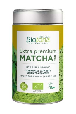 HERBATA ZIELONA MATCHA JAPOŃSKA EXTRA PREMIUM BIO 70 g - BIOTONA
