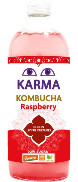KOMBUCHA O SMAKU MALINOWYM FAIR FOR LIFE DEMETER BIO 1 L - KARMA KOMBUCHA