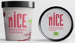 LODY ŚMIETANKA Z WIŚNIĄ BIO 475 ml - NICE