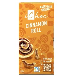 TABLICZKA KAKAOWA Z CYNAMONEM I KAWAŁKAMI WAFLI FAIR TRADE BIO 80 g - ICHOC (VIVANI)(PRODUKT SEZONOWY)